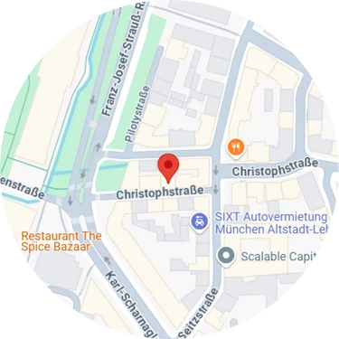 Karte mit dem Standort des IWS GmbH Büros